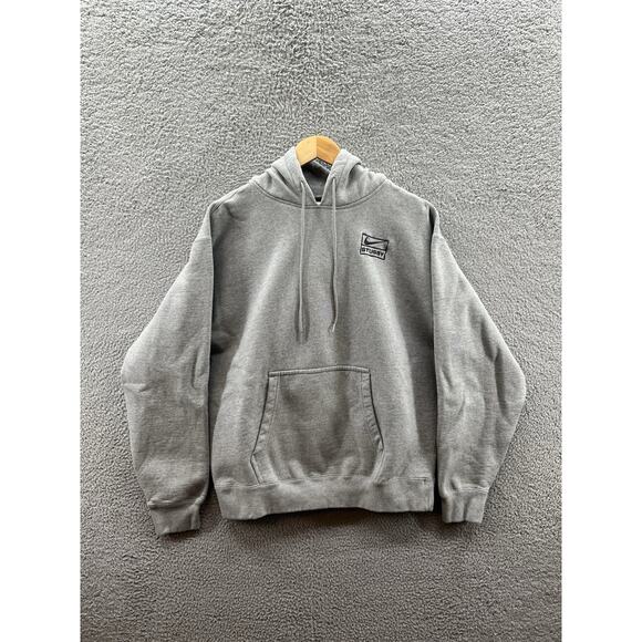 Nike x Stussy Pullover Hoodie Adult Unisex Size Small Heather Grey DJ9488-063
